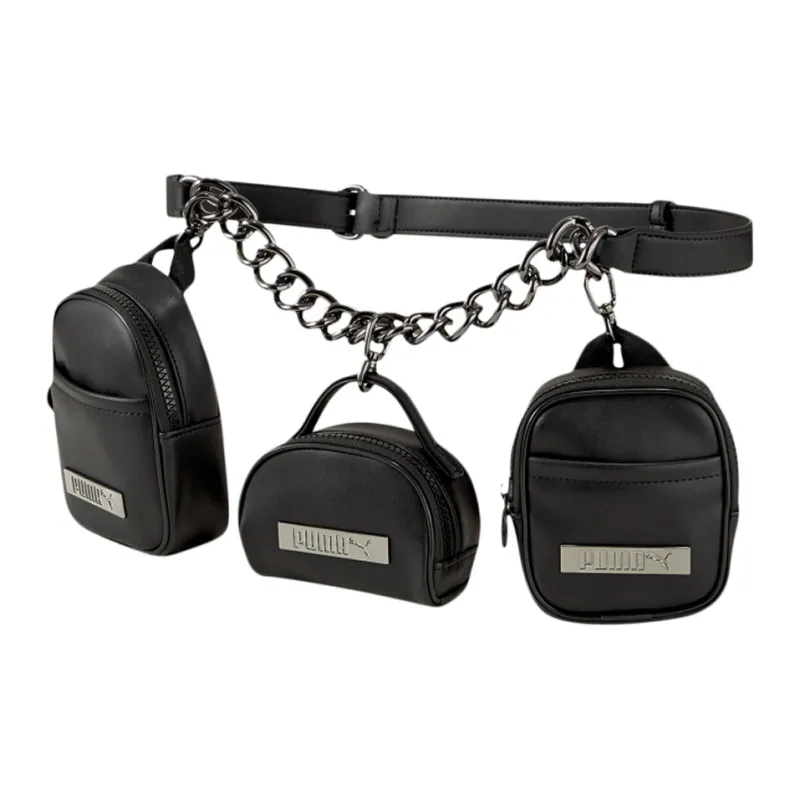 PUMA Artificial Leather Fanny Pack Regular Women's Black-0