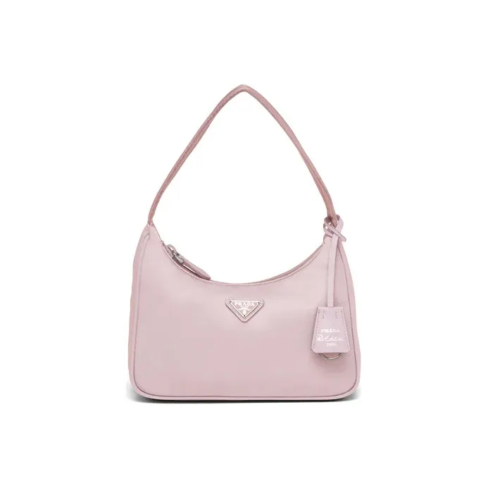 PRADA Re Edition Fabric Shoulder Bag Handbags Shoulder Bags Women's Pink-0