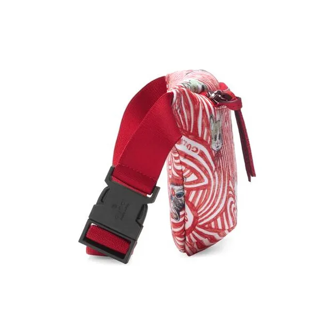 GUCCI Yuko Higuchi Collaboration Canvas With Leather Fanny Pack, Sling Bag, Kids' Bag Kids' Red/White-2