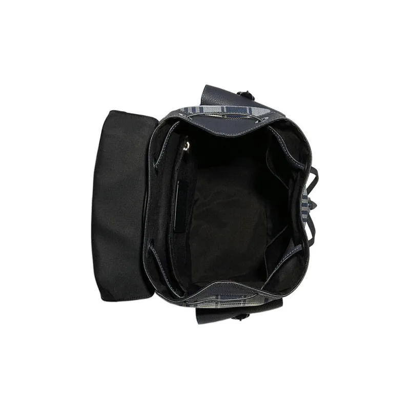 COACH Hudson Cow Leather With Fabric Backpack Large Size Unisex Black/Beige-2