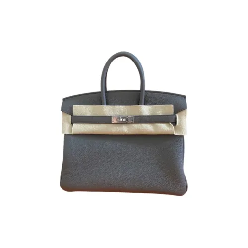 HERMES Birkin Ostrich Leather Birkin Bag Handbags Womens 37 Gold Gold Brown