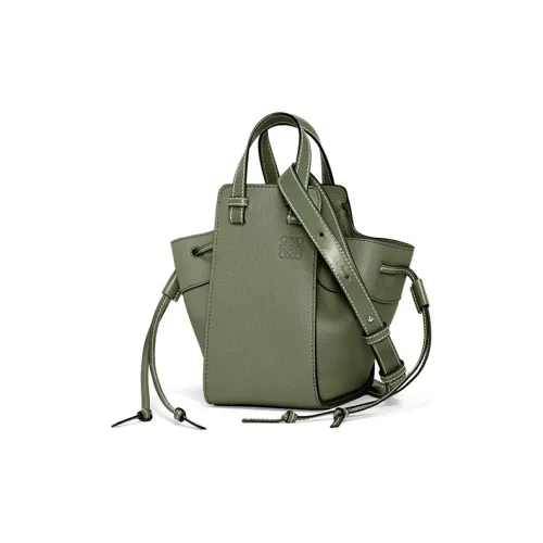 LOEWE Hammock Calfskin Hammock Bag Handbag Shoulder Bag Crossbody Bag Mini Women's Avocado Green
