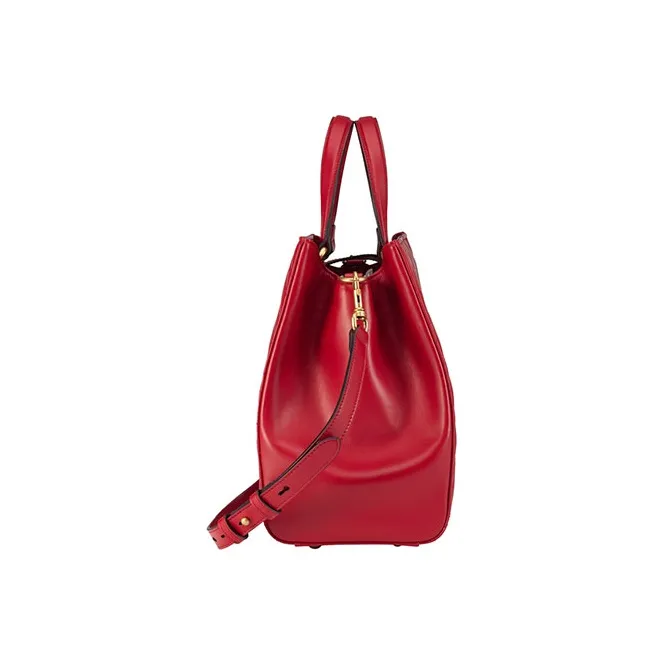 GUCCI GG Marmont Leather Handbag Women's Red/Gold-3