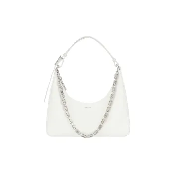 GIVENCHY Cut out Cow Leather One Shoulder Handbag Women's Ivory White