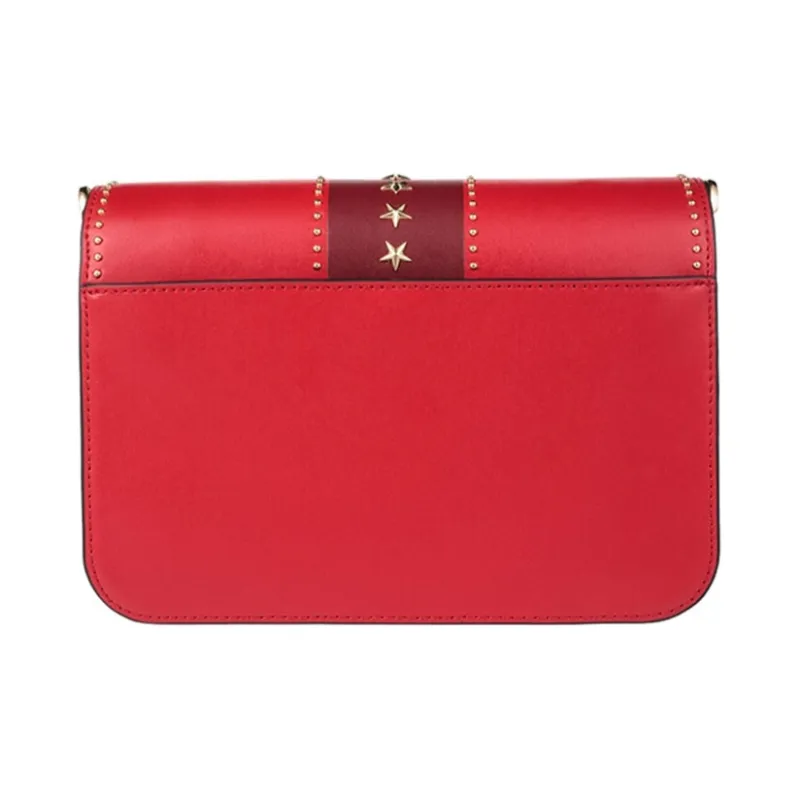 MICHAEL KORS Sloan Cow Leather Messenger Bag, Crossbody Bag, Shoulder Bag Women's Red Multicolor-3