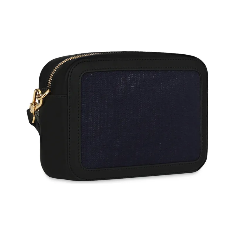 Furla Brava Camelia Cow Leather Camera Bag, Shoulder Bag, Crossbody Bag Mini Women's Black-1