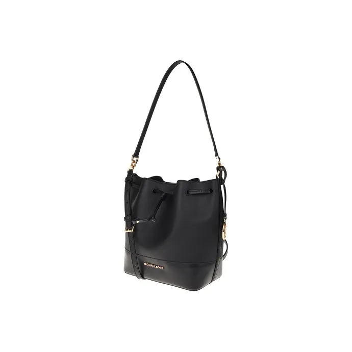 MICHAEL KORS Trista Cow Leather Handbag Shoulder Bag Crossbody Bag Medium Size Women's Black-1