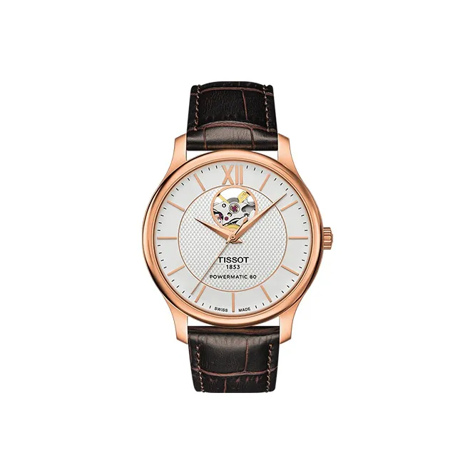 TISSOT Automatic Mechanical Movement Unisex Watch 40mm White Dial-1