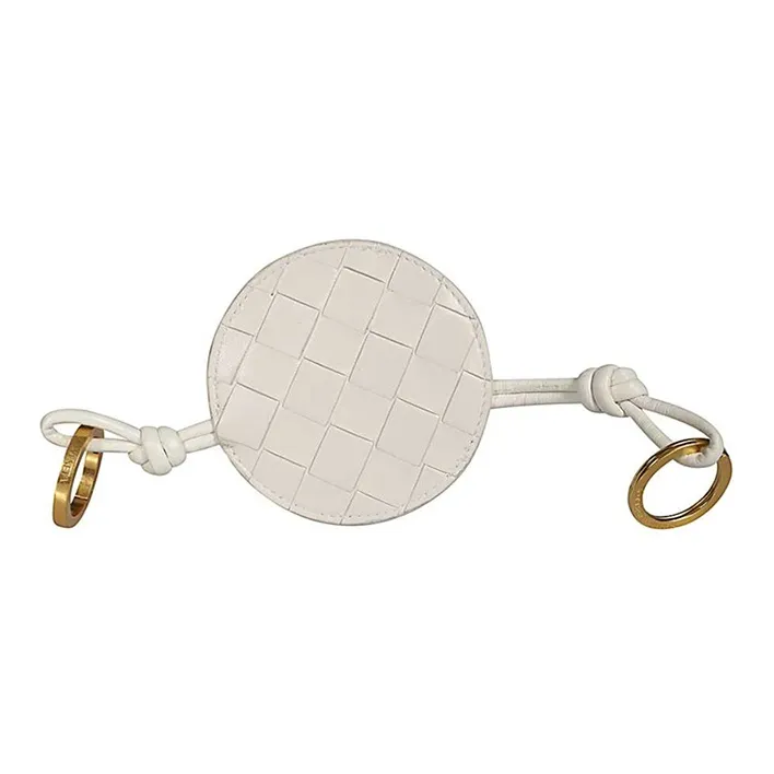Bottega Veneta Leather Key Pouch Regular Women's White-1