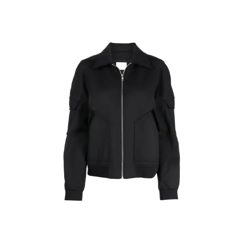 DION LEE Jackets Unisex Black