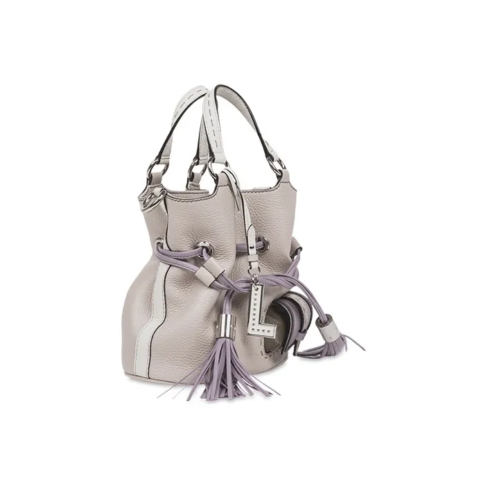 LANCEL Cow Leather Bucket Bag Handbag Shoulder Bag Crossbody Bag Women's Azurite Multicolor-2