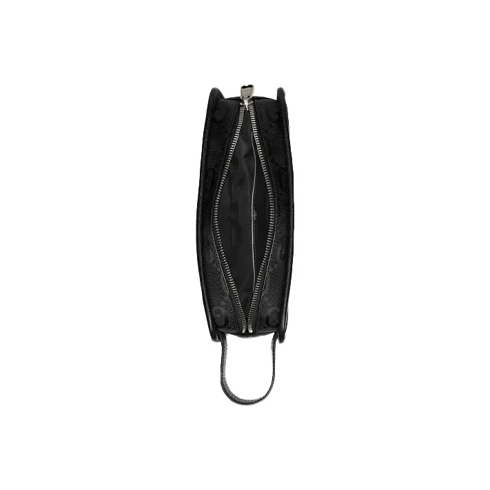GUCCI Off The Grid Leather Nylon Hybrid Makeup Bags Clutches Unisex Black-6