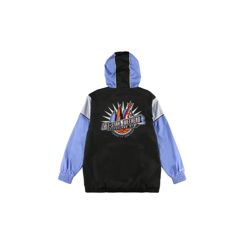 Mitchell & Ness X Nba Hardwood Classics 1997 All Star Weekend Highlight Reel Windbreaker Half Zip Jacket-1