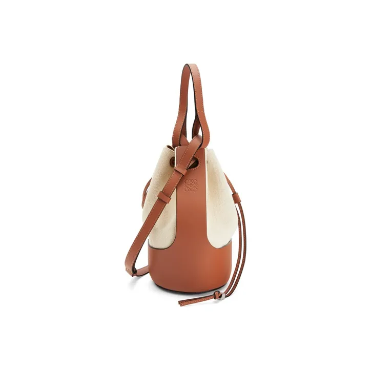 LOEWE Balloon Canvas With Leather Balloon Bag, Bucket Bag, Drawstring Bag, Handbag, Shoulder Bag, Crossbody Bag Women's-2
