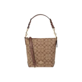 COACH Canvas With Leather Handbag Bucket Bag Crossbody Bag Shoulder Bag Women's Monogram Brown