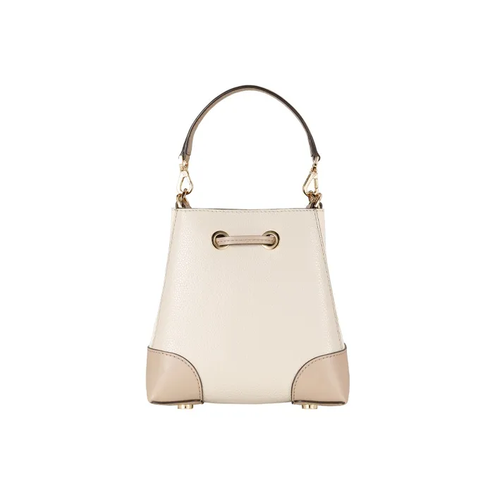 MICHAEL KORS Mercer Gallery Bucket Leather Bucket Bag Handbag Shoulder Bag Crossbody Bag Extra Small Women's Beige Pink-2
