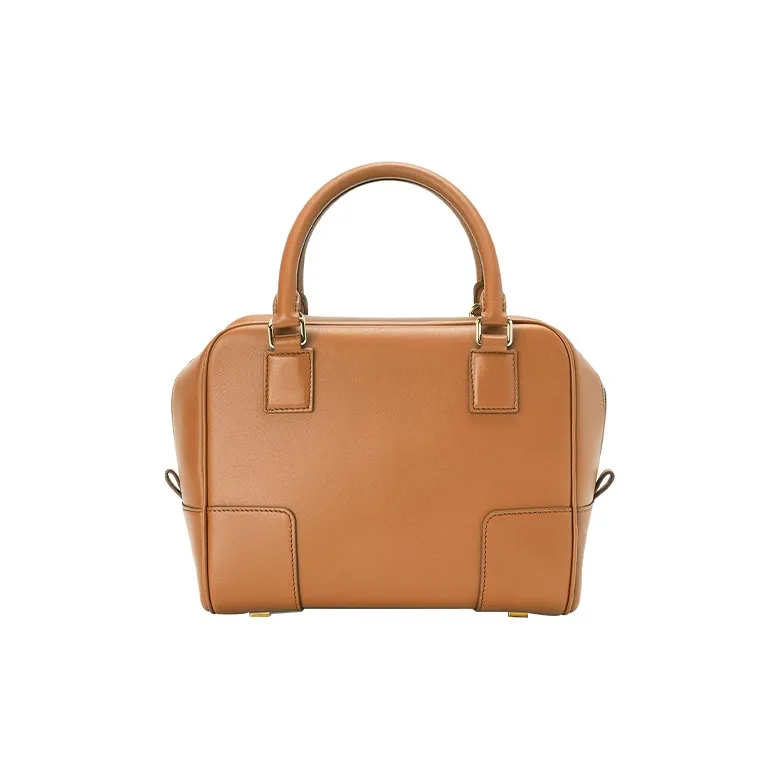 LOEWE Amazona 19 Square Bag In Nappa Calfskin Warm Desert-2