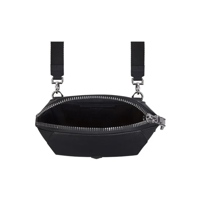 GIVENCHY Antigona Grained Leather Messenger Bag Shoulder Bag Crossbody Bag Men's Black-3