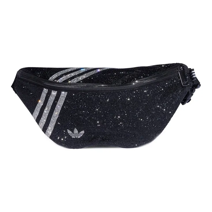 Adidas Originals Polyester Crossbody Bag, Fanny Pack Regular Women's Black-0