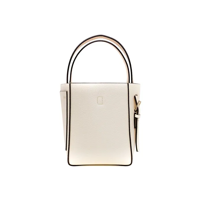 Valextra Cow Leather Tote Handbag Women's White-2