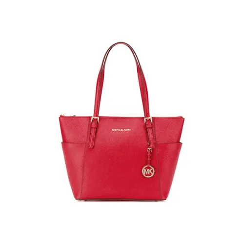 MICHAEL KORS Jet Set Leather tote Liuto Bag, Shopping Bag, Handbag, Shoulder Bag Women's Red