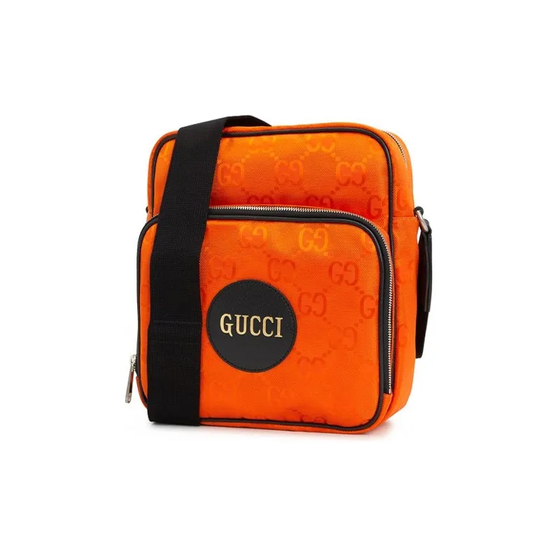 GUCCI Nylon Off The Grid Messenger Bag Orange-1