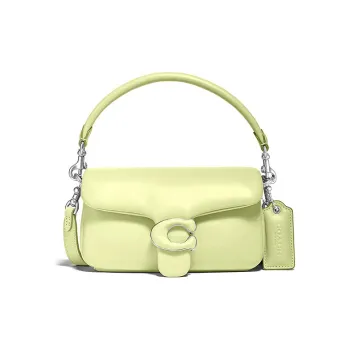 COACH Tabby Nappa Leather Shoulder Bag Pillow Bag Shoulder Bag Crossbody Bag Handbag Mini Women's Macaron Candy Green