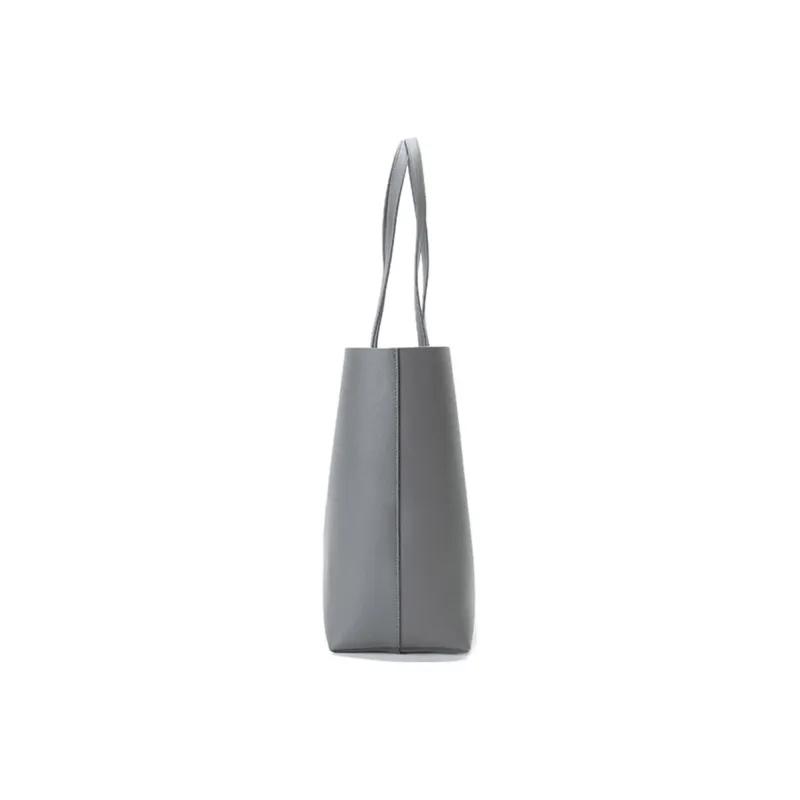 SAINT LAURENT East/West Soft Calfskin Combo Bag, Tote Bag, Shopping Bag, Shoulder Bag Women's Dark Gray-3