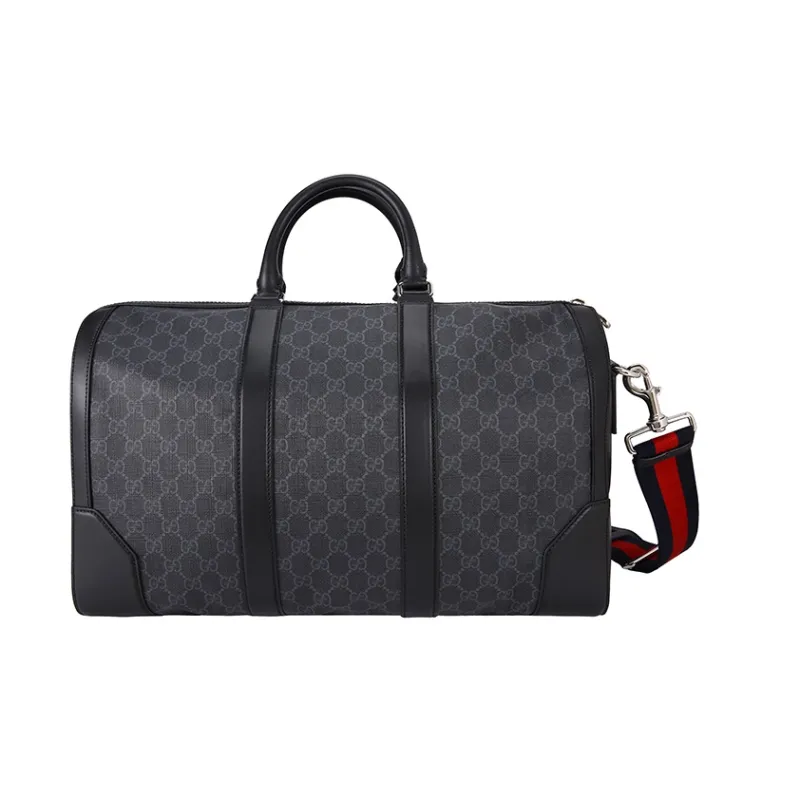 GUCCI PVC Shoulder Bag, Crossbody Bag, Handbag, Travel Bag Medium Size Men's Black-2
