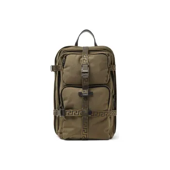 VERSACE VERSACE Nylon Fabric Backpack Men's Army Green
