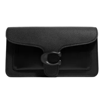 COACH Leather Fanny Pack Medium Size Men's Black
