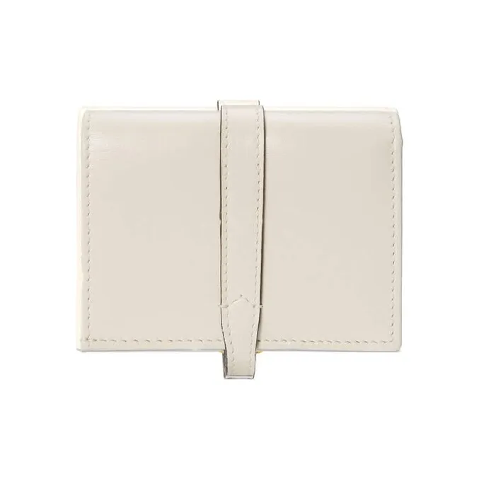 GUCCI Jackie 1961 Leather Clutch Wallets Card Holders Small Size Women's White-2