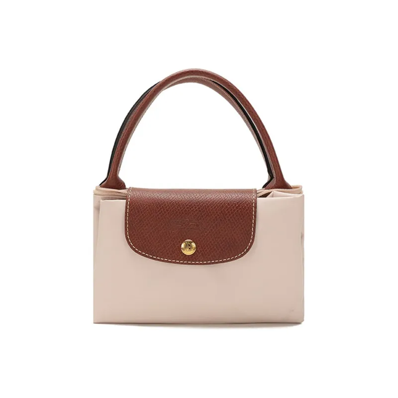 LONGCHAMP Le Pliage Fabric Dumpling Bag Handbags Medium Size Women's Nude Pink-6