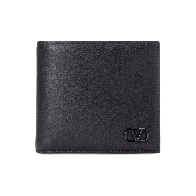 Valentino Cow Leather Wallet Men's Black-0