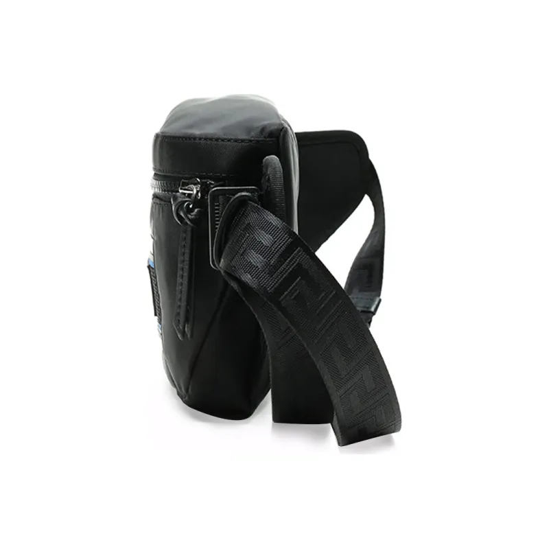 FANSIZHE Fabric Crossbody Bag, Sling Bag, Fanny Pack Regular Men's Black-2
