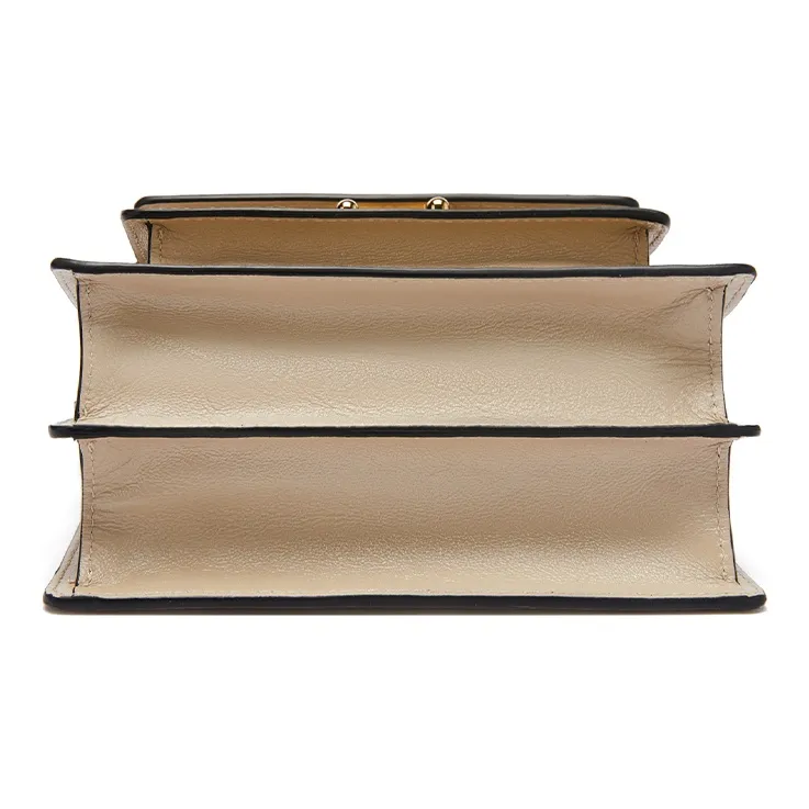 MARNI Trunk Cow Leather Portable Crossbody Bag Shoulder Bag Women's Light Gray-2