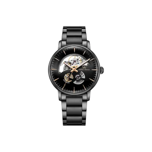 Welly Merck Automatic Mechanical Movement Watch Mens Watches Black Dial