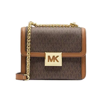 MICHAEL KORS Sonia Leather Crossbody Bag, Shoulder Bag Small Size Women's Brown