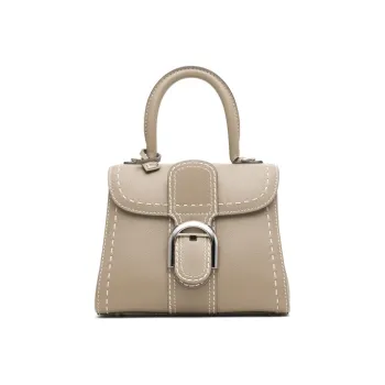 Delvau Brillant Calfskin Handbag, Crossbody Bag, Shoulder Bag Mini Women's Dove Gray