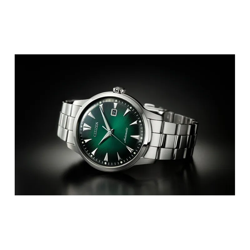 CITIZEN Mechanical Movement Stainless Steel Strap Watch 41mm Unisex Green Dial NK0007 88X-4