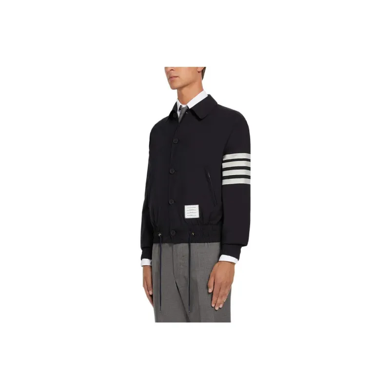 THOM BROWNE 4 Bar Stripe Bomber Jacket-2