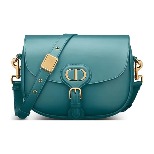 DIOR Bobby Smooth Finish Calfskin Crossbody Bags Shoulder Bags Women's Deep Sea Blue