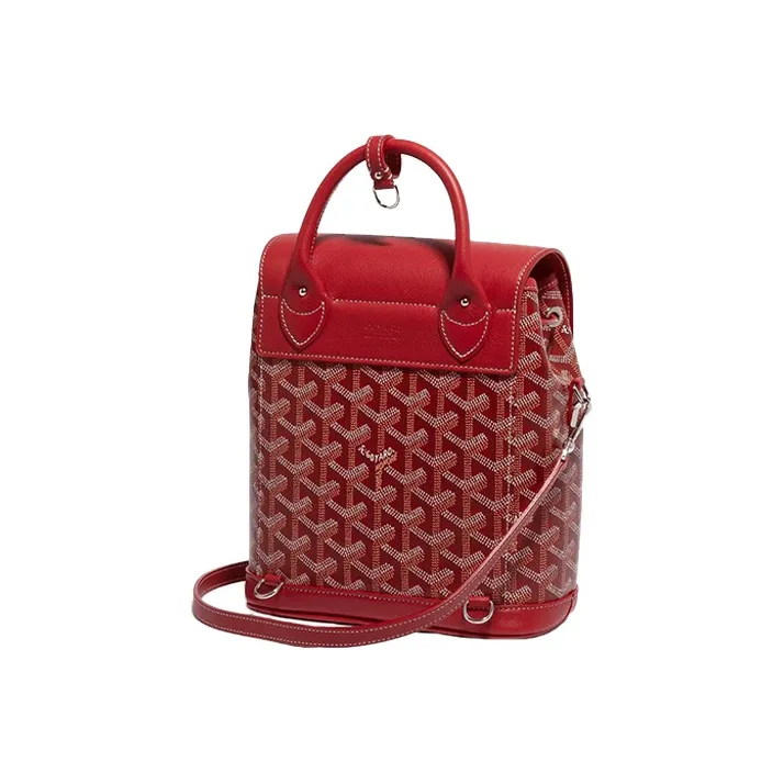 GOYARD Alpin Cow Leather Backpack Mini Women's Red-2