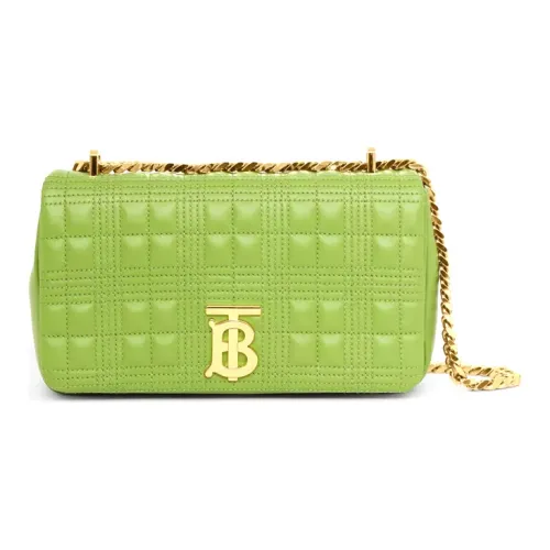 Burberry Lola Bag Quilting Lambskin Crossbody Bag, Shoulder Bag Trumpets Women's Green