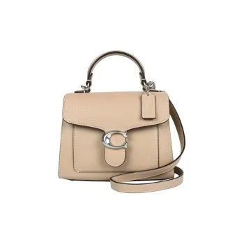COACH Tabby Leather Shoulder Bag Crossbody Bag Handbag Small Size Women's Light Khaki