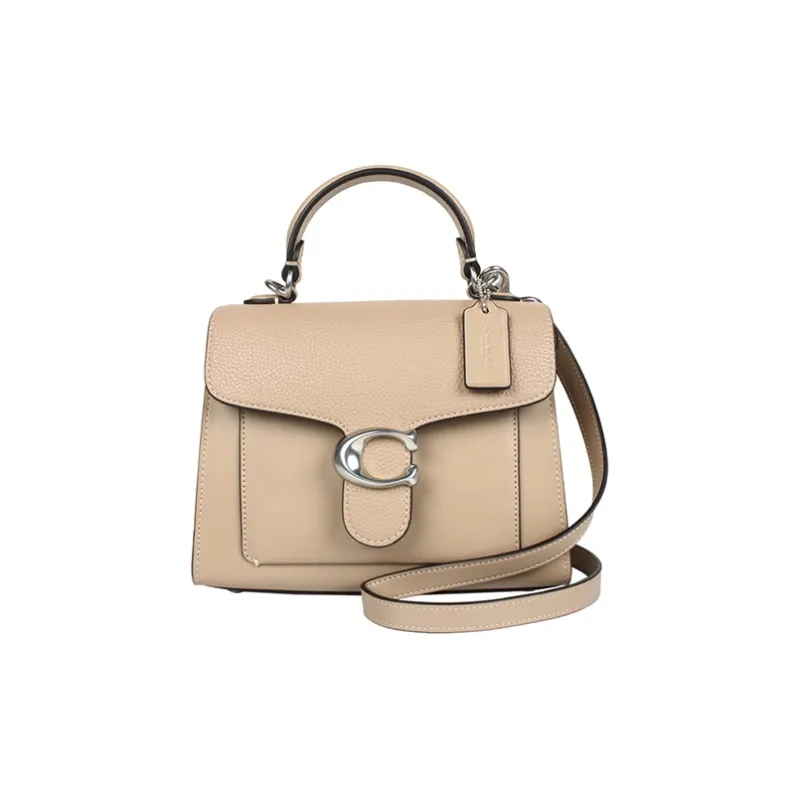 COACH Tabby Leather Shoulder Bag Crossbody Bag Handbag Small Size Women's Light Khaki-0