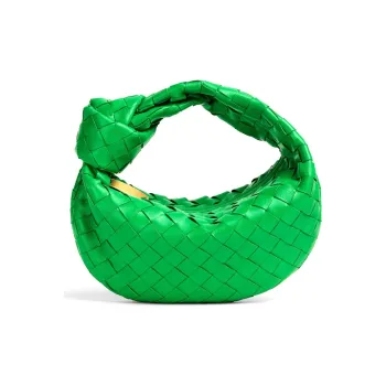 Bottega Veneta JODIE Leather Dumpling Bag Clutches Mini Women's Green