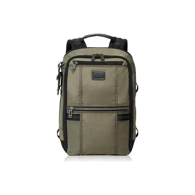 TUMI Alpha Bravo Elastic Nylon Backpack Regular Men's Green-0