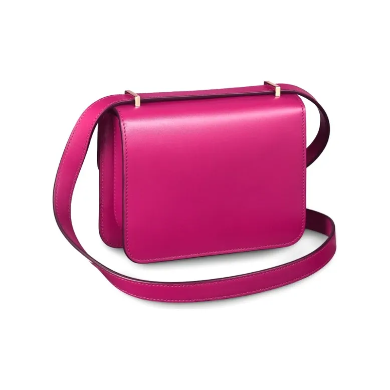 CARTIER Double C Calfskin Shoulder Bag, Crossbody Bag Mini Women's Pink Purple-3