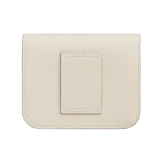 HERMES Constance Slim Epsom Leather Wallets Card Holders Fanny Pack Regular Women's 10 Craie Milkshake White-2